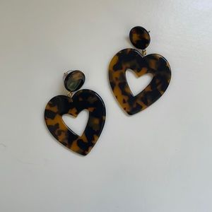 Jcrew heart earrings